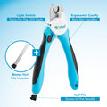 Boshel LED Large Dog Nail Clippers with Quick Sensor, Light, and Safety Guard, Pet's Sharp Toenail Cutter and File