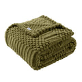 Rust Throw Blanket - Soft & Fluffy Fleece, Cute & Aesthetic, Perfect for Sofa, Couch, Chair, Bed, Living Room & Bedroom, All-Season Use, Plush & Cozy Decorative Blanket