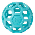JW Pet HOL-ee Roller™, Dog Toy Puzzle Ball, Natural Rubber, Medium (4.5” Inch Diameter), Pink
