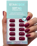 BTArtbox Press On Nails Square - Solid Pink Short Press On Nails with Glue for Women, Opaque Soft Gel Glue On Nails in 16 Sizes - 32 Stick On Nails Kit, Yoga