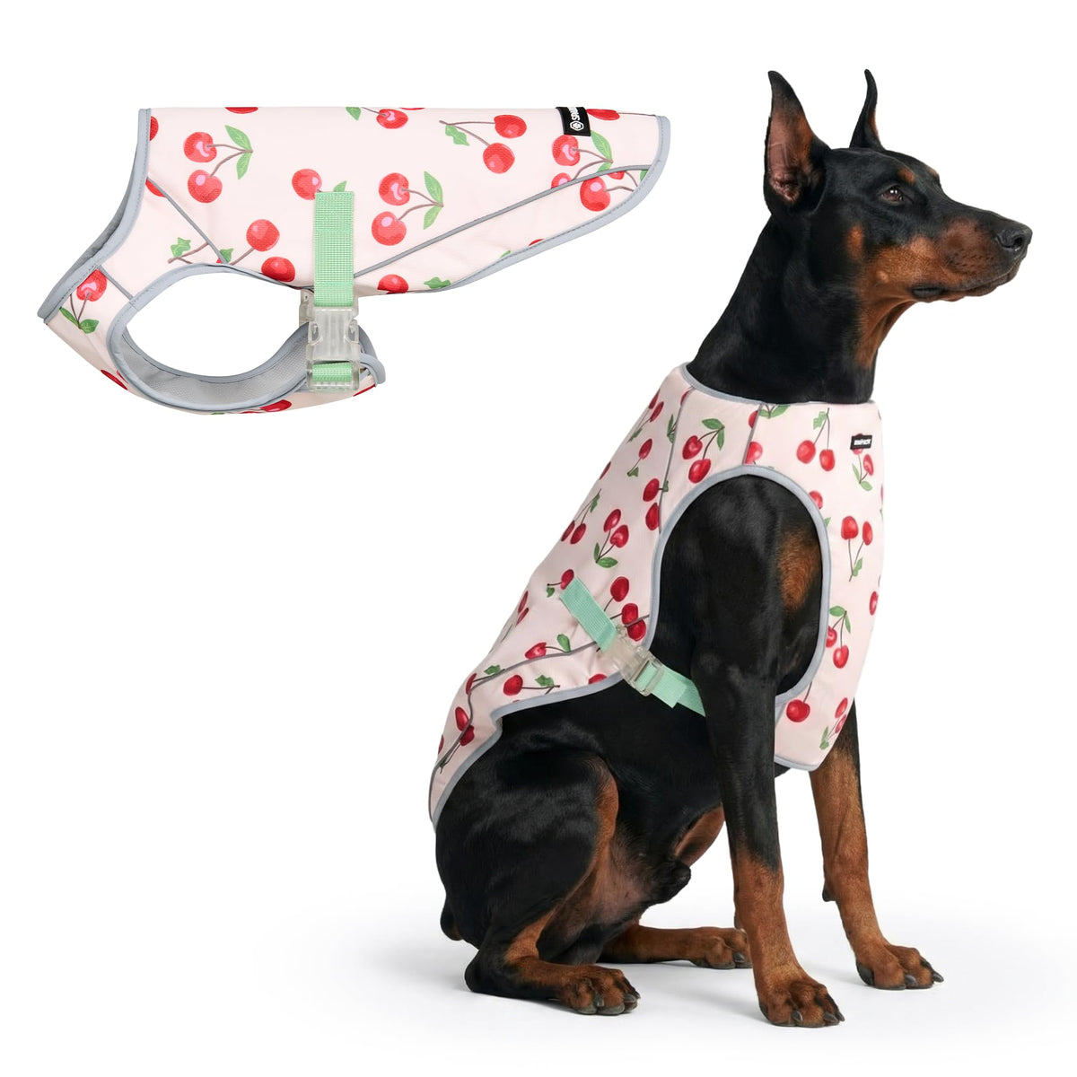 Spark Paws Dog Cooling Vest - SPF 50 UV Sun Protection - Summer Heat Relief Gear for Dogs, Lightweight, Evaporative Cooling - Dog Anxiety Relief Vest During Hot Days - Snowcone, XL