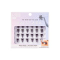 KISS Falscara DIY Eyelash Extension Lengthening Wisps - Featherlight Synthetic Reusable Artificial Eyelashes Multipack of 24 Mini Lash Clusters for that Authentic Eyelash Extension Look