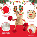 Christmas Squeaker Dog Toys Interactive Durable Dog Chew Toys Reindeer Plush Toy for Puppy Small Dogs Medium Dogs and Large Dogs Birthday