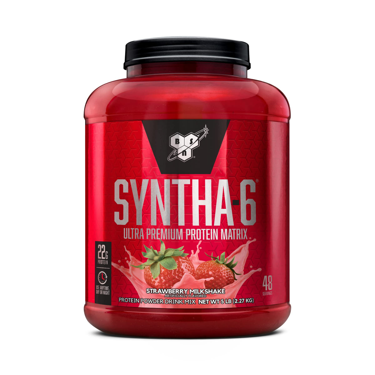 BSN SYNTHA-6 Whey Protein Powder, Micellar Casein, Milk Protein Isolate Powder, Vanilla Ice Cream, 5 Pounds, 48 Servings (Pack of 1) - Package May Vary