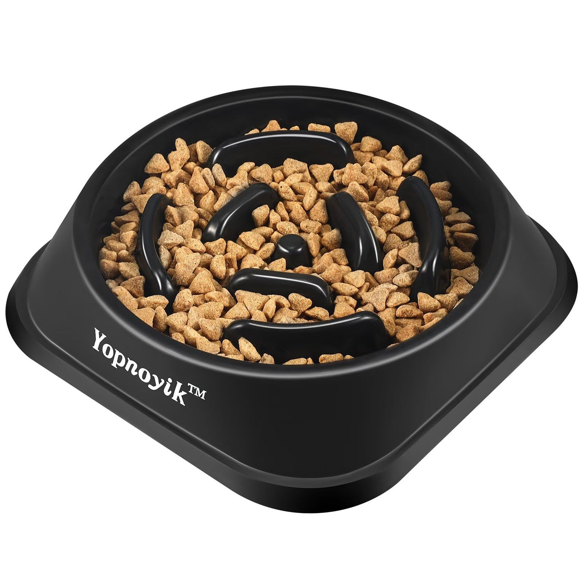 2 Pack Slow Feeder Dog Bowls for Healthy Eating, Non-Slip and Anti-Choking Design, Reduces Bloating & Overeating for Medium Dogs and Cats, Easy to Clean