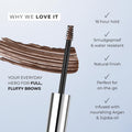 Wunderbrow Fluffy Brow Wax, 16 hour hold, Smudgeproof and Water resistant, Shade: Blonde