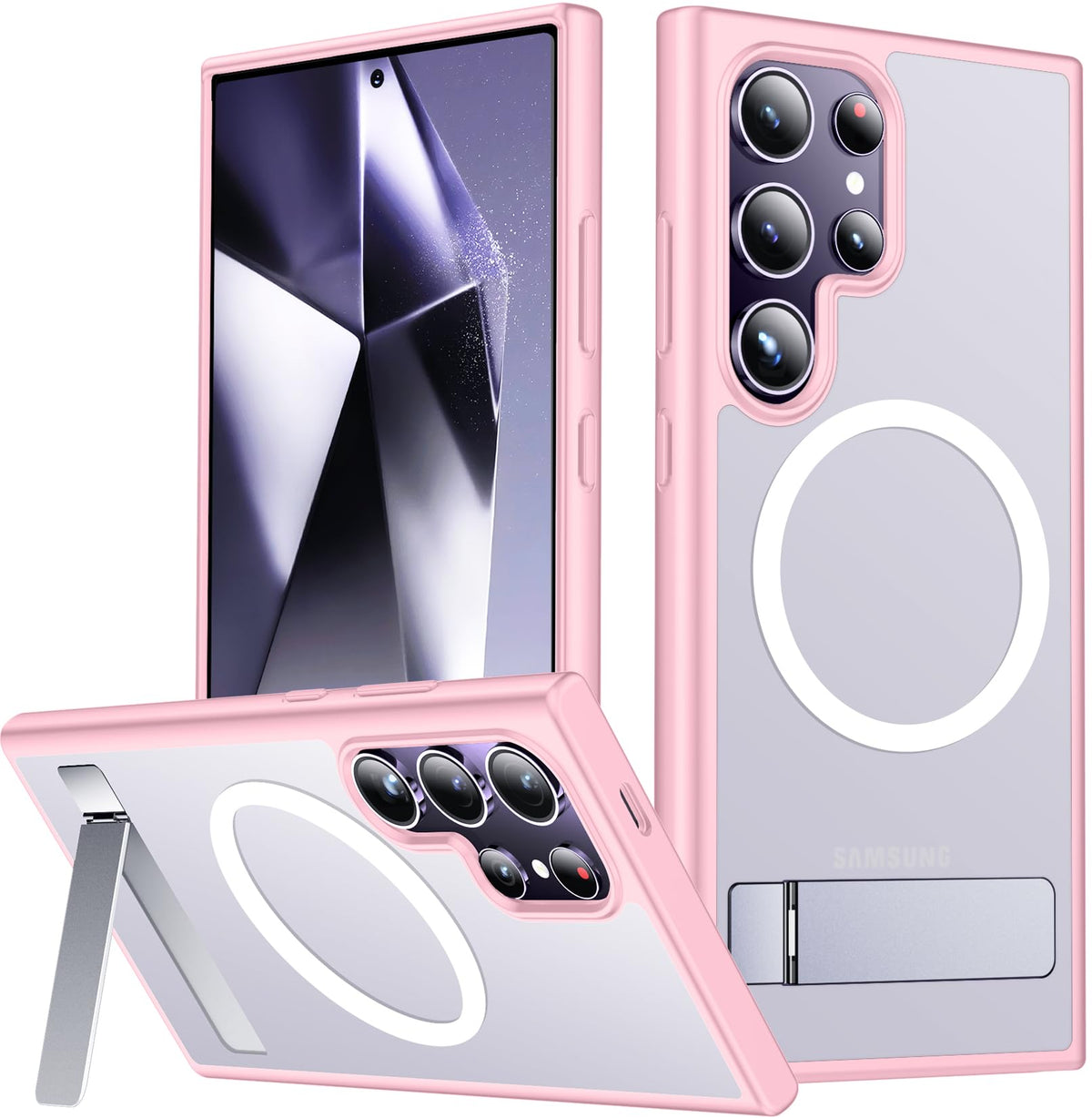 SPIDERCASE for Samsung Galaxy S26 Ultra Case,Built-in Stand,Clear
