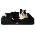 Bedsure Orthopedic Dog Bed Medium Size Dogs - Washable Small Medium Dog Cat Bed Waterproof, Comfort Cats Couch Sofa with Washable Removable Cover, Pets Bed with Nonskid Bottom, Grey, 28"