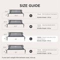 Bedsure Outdoor Elevated Cooling Dog Bed Large Sized Dog, 49in Grey | Portable raised camping pet cot hammock,Breathable Teslin mesh,Weather resistant,For large pets up to 85 lbs,Easy to assemble