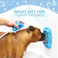 Aquapaw Lick Mat for Dogs with Suction Cups - XL, Blue, 1-Pack - Slow Feeder Lick Pads for Dogs & Grooming Enrichment - Food Mat for Peanut Butter Treats