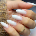 GLAMERMAID Cherry Red Press on Nails Medium Almond, Handmade Jelly Soft Gel Dark Red Glue on Nails Stiletto, Burgundy Emo Fake Nails Short Oval, Reusable Acrylic Stick on False Nails Kit for Women