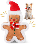 Christmas Squeaker Dog Toys Interactive Durable Dog Chew Toys Reindeer Plush Toy for Puppy Small Dogs Medium Dogs and Large Dogs Birthday