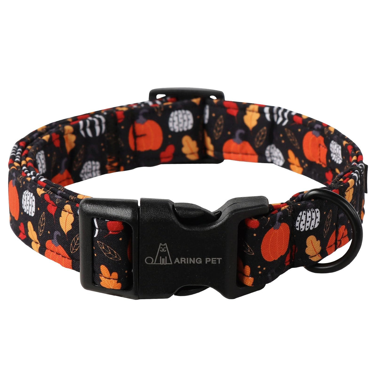 ARING PET Fall Dog Collar-Cotton Maple Leaves Dog Collar for Small Dogs, Adjustable Lightweight Dog Collars with Quick Release Buckle for Small Medium Large Dogs
