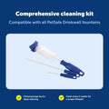 PetSafe Drinkwell Dog and Cat Water Fountain Cleaning Kit, 3 Brushes, Blue, 1 3/8', 1 5/8', 2' brushes (535855) | 3-Brush Set, Plastic-Wrapped Steel Shafts Resist Rust, Flared Sponge Tip for Deep Cleaning, Fits All Drinkwell Fountains