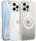 FNTCASE for iPhone 18 Pro Max Case / 17 Pro Max Clear Case Fit for Magsafe