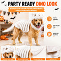 Dog Dinosaur Costume, Glow in the Dark Dinosaur Halloween Costume for Dogs (47.2inch(Big Dog))
