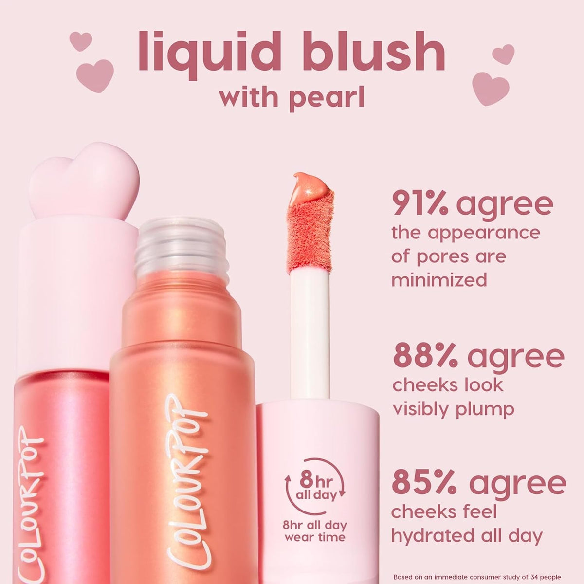 ColourPop Weightless Liquid Blush, Perfect Peach, 0.3 Fl Oz