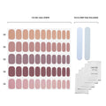Dashing Diva Gloss Nail Strips 5-in-1 Kit - Best of Nudes - UV Free, Chip Resistant, Long Lasting Gel Nail Stickers - Contains 110 wraps, 5 prep pads, 2 nail files