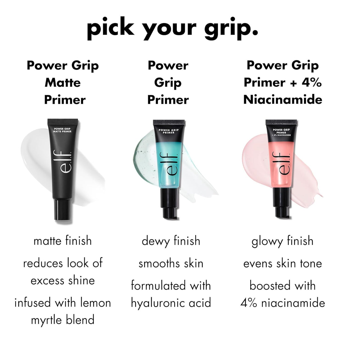 e.l.f. Power Grip Primer, Gel-Based & Hydrating Face Primer for Smoothing Skin & Gripping Makeup, Moisturizing & Priming, Vegan & Cruelty-Free, 0.811 Fl Oz