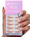BTArtbox Press On Nails, Cream Puff, Short Almond, Ombre Off White, 32Ct | 2+ Weeks Wear, Salon-Quality Natural Nails, 10-Minute Easy Daily Application, Fast Removal, 16 Sizes, All-in-One Complete Kit