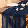 Fall Table Runner Terracotta Cheesecloth Boho Wedding Thanksgiving Decor