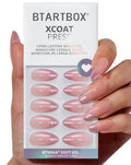 BTArtbox Press On Nails, Liquid Radiance, Medium Almond, Cat Eye, 32Ct | Lamp-Curable 4-Week Wear, Salon-Quality Natural Nails, 10-Minute Easy Daily Application, 16 Sizes, All-in-One Complete Kit