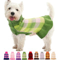Dog Sweater Dress Plaid Knitwear for Small Dogs Girl Christmas Clothes