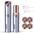 gurelax Facial Hair Removal for Women, Painless Face Shaver with 2 Heads