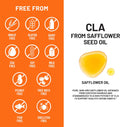 NatureWise CLA 1250 - Conjugated Linoleic Acid Supplement for Women and Men, Not Stimulating, Supports Healthy Weight, Fitness Goals - Non-GMO, Gluten Free - 180 Softgels[2-Month Supply]