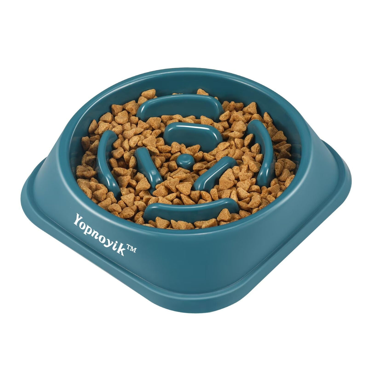 2 Pack Slow Feeder Dog Bowls for Healthy Eating, Non-Slip and Anti-Choking Design, Reduces Bloating & Overeating for Medium Dogs and Cats, Easy to Clean