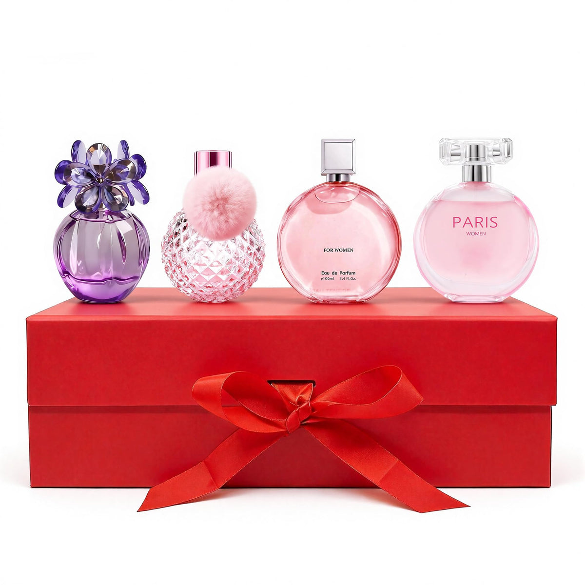 AFLUXE Women’s Perfume Set 4PCS, Long Lasting Eau De Fragrance