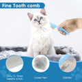 Dog Brush Dog Grooming Kit 6PCS Dog Brush for Shedding-Dog Brushes for Grooming, Dematting Comb for Dogs, Cat Nail Clipper with Nail File, Flea Comb, Bath Brush(Blue)