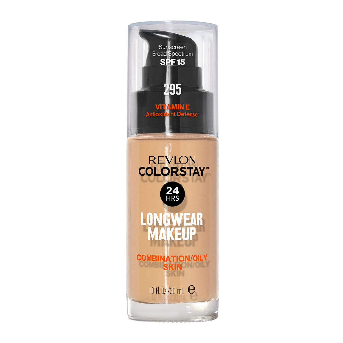 Revlon Liquid Foundation, ColorStay Face Makeup for Combination & Oily Skin, SPF 15, Medium-Full Coverage with Matte Finish, 360 Golden Caramel, 1 Fl Oz