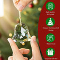 6 Pcs 2 Inch Faceted Crystal Bell Christmas Tree Hanging Ornament