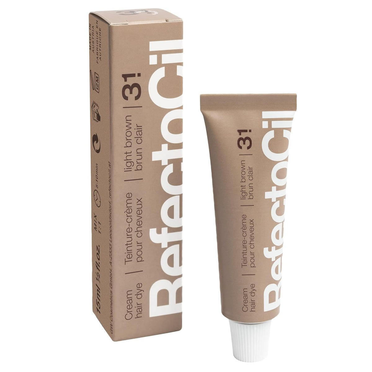 RefectoCil Cream Hair Dye 2-Pack – Professional Long-Lasting Hair Tint | Twin Pack for Regular Users and Salons – Use With 3% Developer (Sold Separately)