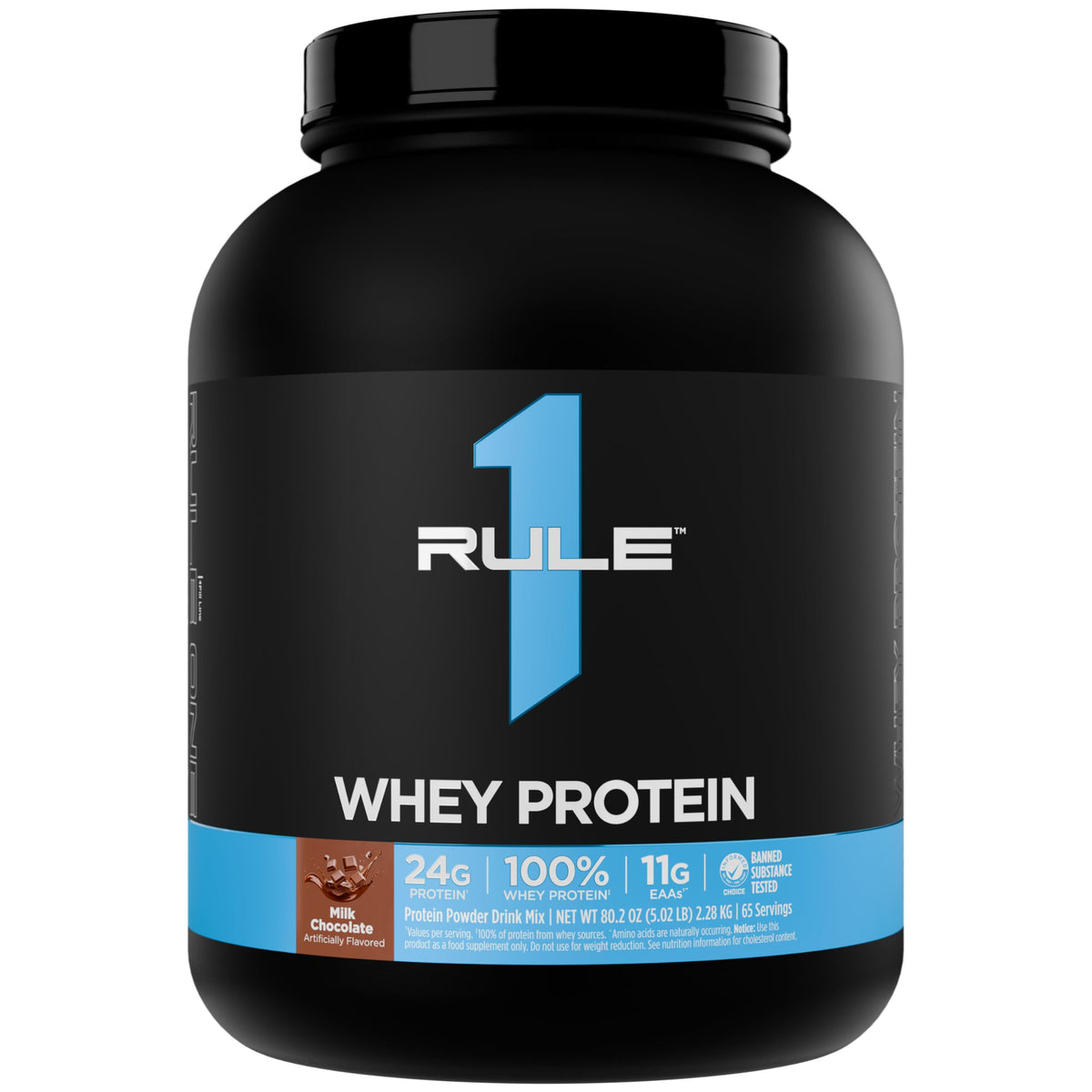 Rule 1 Proteins Whey Protein Powder, Vanilla Ice Cream, 68 Servings | 24g Fast-Acting Protein from All-Whey Sources with Naturally Occurring EAAs & BCAAs for Workout Recovery or Anytime Use