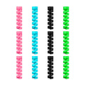 Jetec 12 Pcs Charging Cable Protector Silicone Spiral Charger Cable Saver