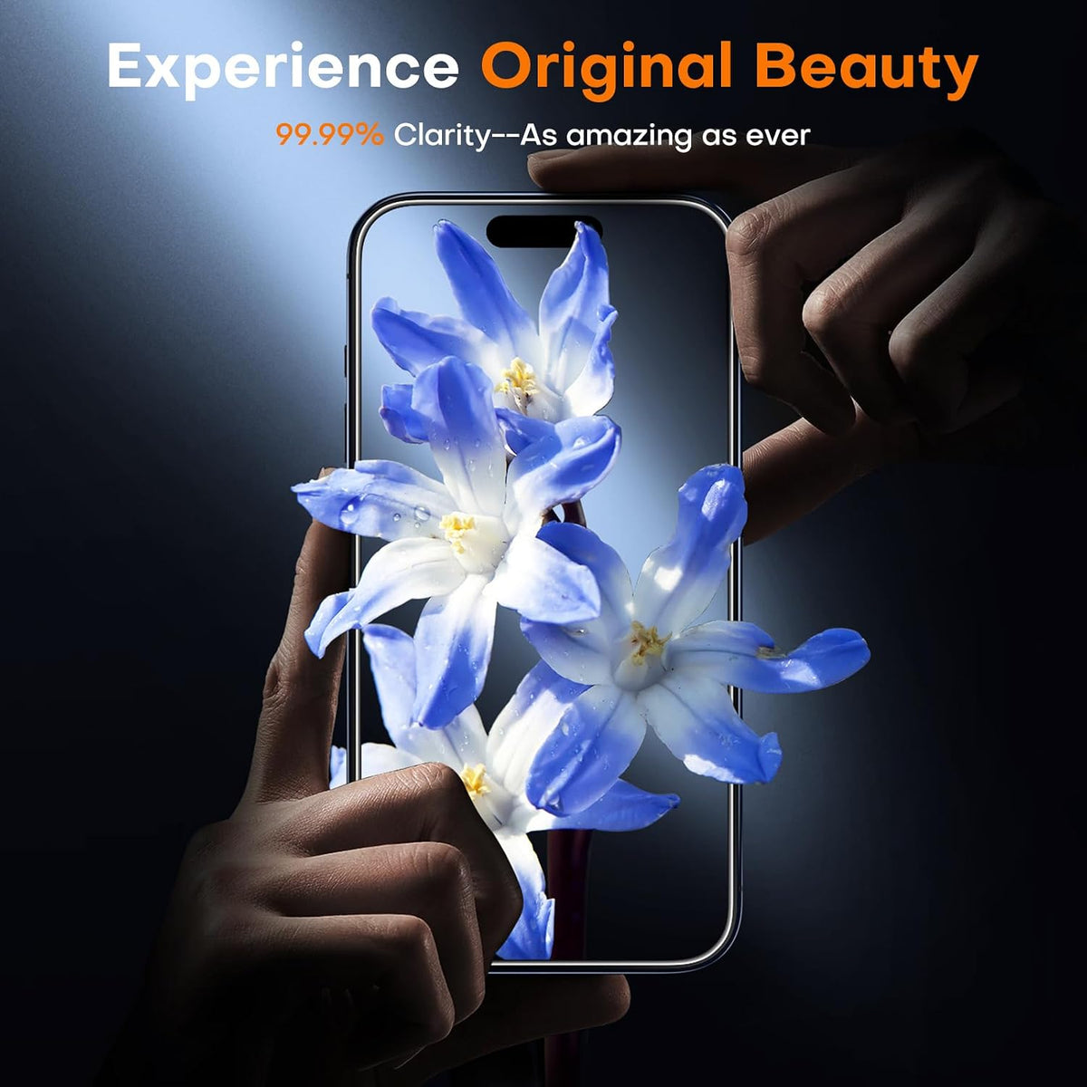 TOCOL for iPhone 15 Pro Screen Protector, Easy Installation