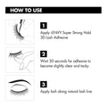 i-Envy Super Strong Hold 3D Strip Lash Glue Brush-On False Eyelash Adhesive, Waterproof, Hypoallergenic, Latex & Formaldehyde Free (Black)