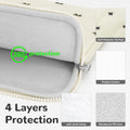 14 Inch Lightweight Bow Puffy Laptop Sleeve Case Laptop Bag for Girl