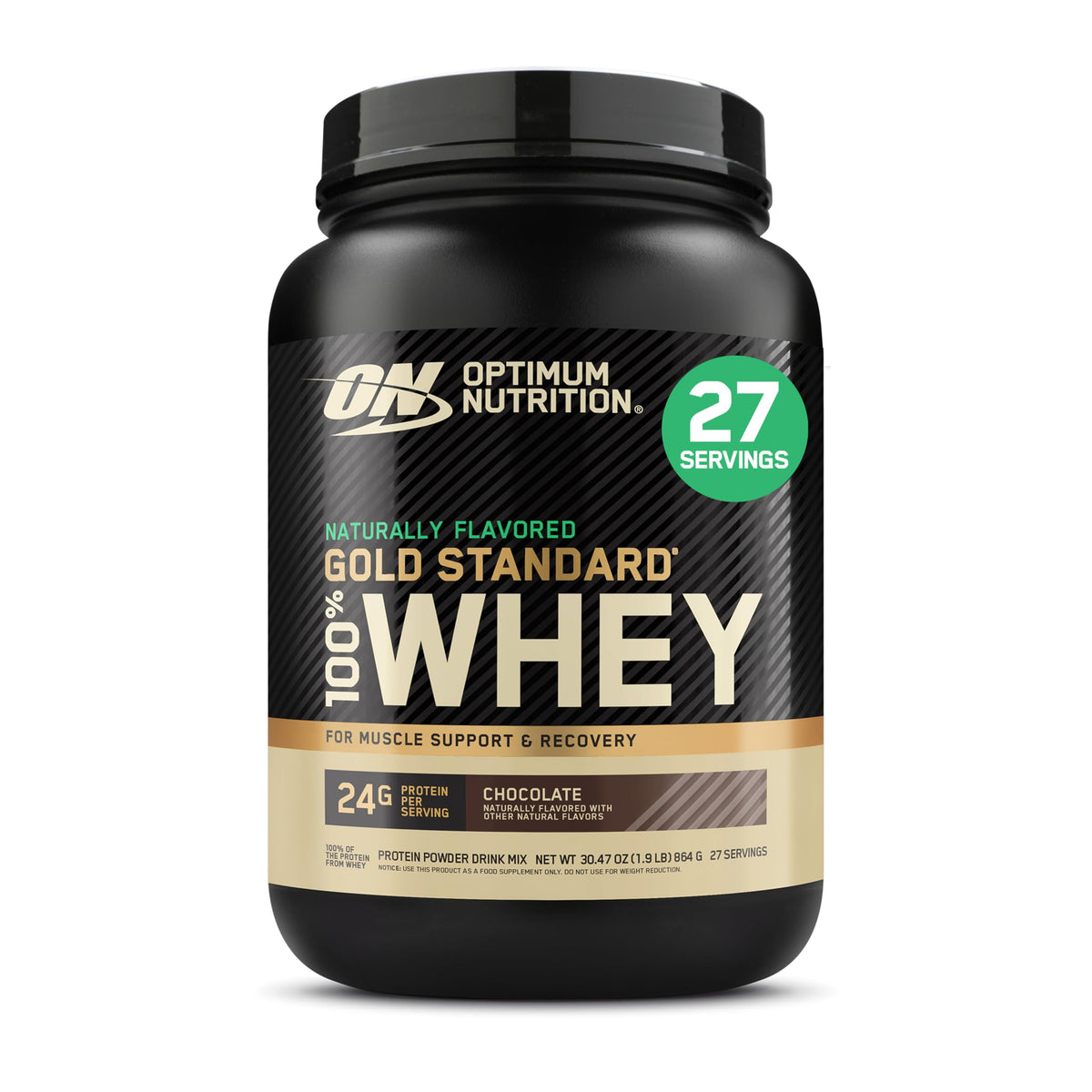 Optimum Nutrition Gold Standard 100% Whey Protein Powder, Extreme Milk Chocolate, 5 Pound (Packaging May Vary) | 24g of 100% Whey Protein Powder Per Serving, with BCAAs, Gluten Free, Banned Substance Tested, Easy Mixing, Muscle Support
