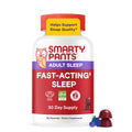 SmartyPants Plus Multi & Omegas Men and Women's Multivitamin Gummies with Omega 3 DHA/EPA, Vitamin D3, C, B12, B6, A, K, Zinc, Biotin, Clean Label, Three Fruit Flavors, 90 Count (30 Day Supply)