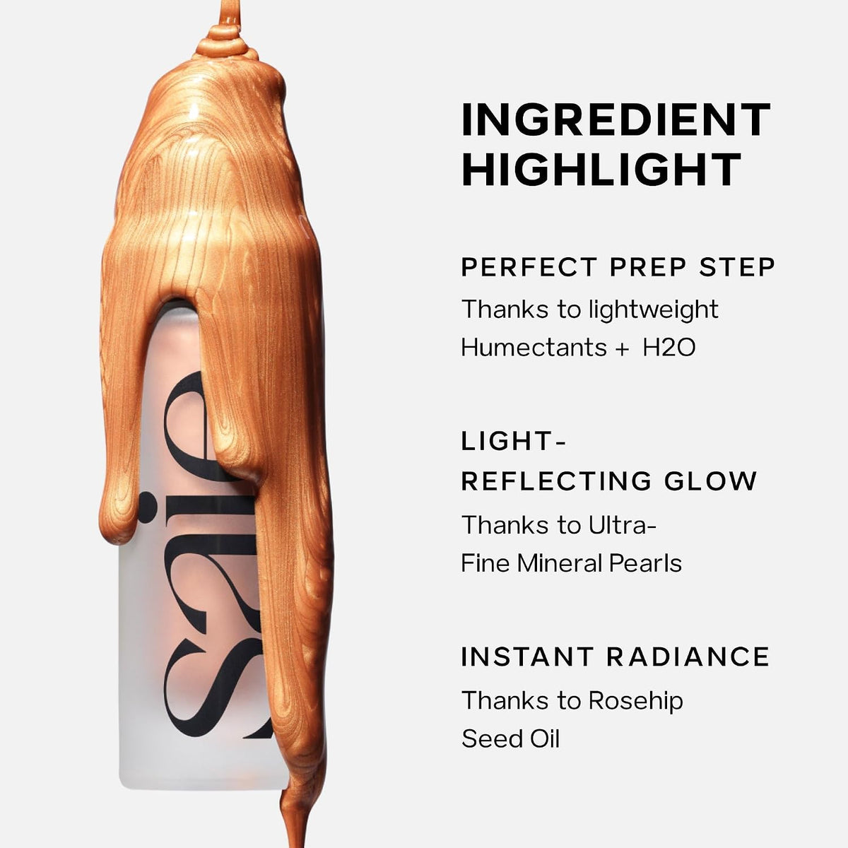 Saie Glowy Super Gel Illuminating Face Makeup Primer, Starglow (1 oz)