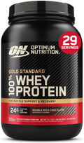 Optimum Nutrition Gold Standard 100% Whey Protein Powder, Vanilla Ice Cream, 2 Pound (Packaging May Vary) | 24g 100% Whey Protein Per Serving, with BCAAs, Gluten Free, Banned Substance Tested, Easy Mixing, Muscle Support & Recovery