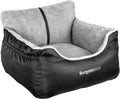 BurgeonNest Dog Car Seat for Small Dogs & Cats Under 25 lbs,Black