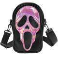 Tapp Collections Scream Ghost Face PU Crossbody Goth Sling Bag for Men And Women