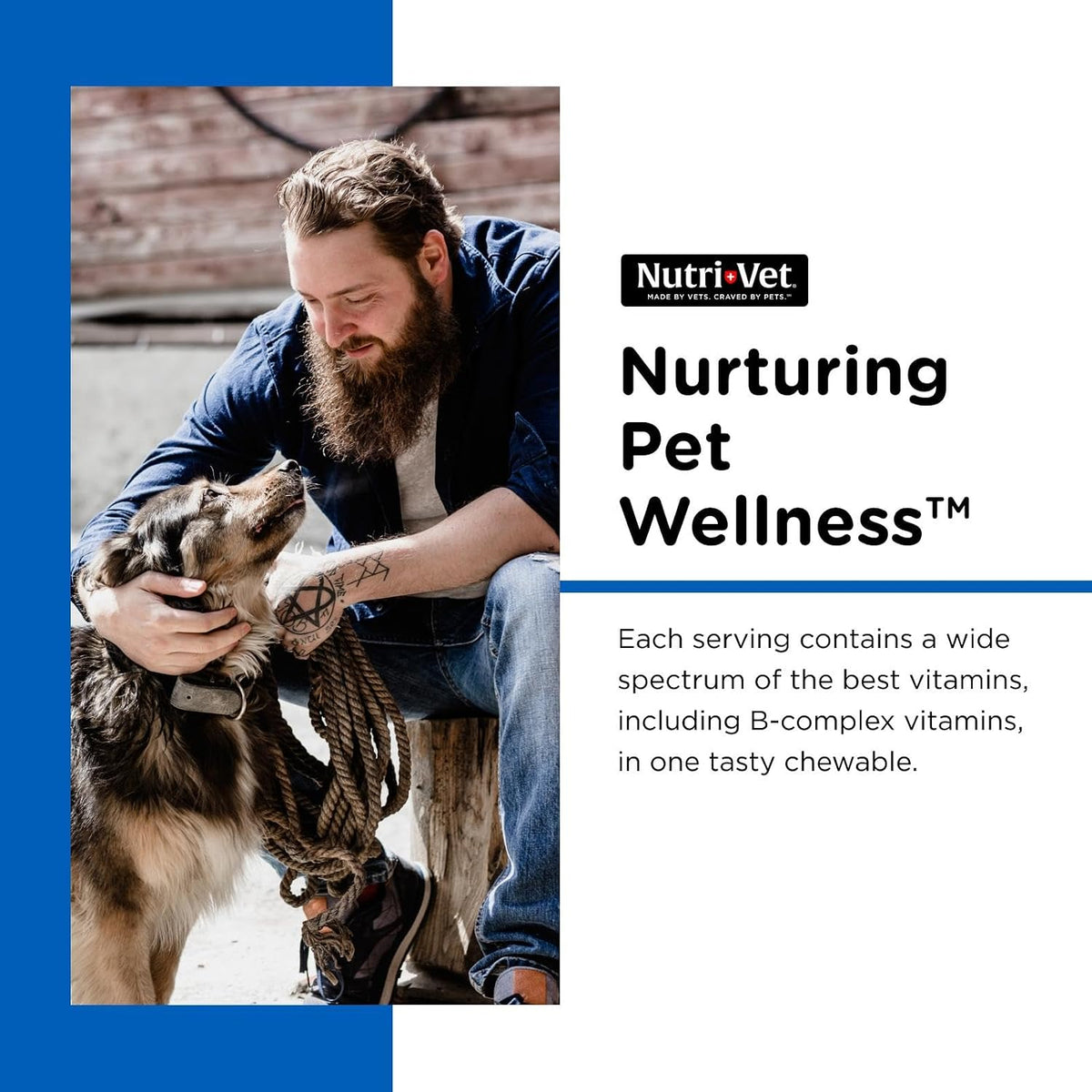 Nutri-Vet Multi-Vite Chewables for Adult Dogs, Daily Multivitamin & Mineral Supplement for Overall Health, Immune Support, and Balanced Nutrition, 180 Count