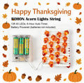 Thanksgiving Decoration 13ft 40 LED Acorn Fall Fairy Lights Battery Powered