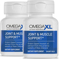 OmegaXL Joint Support Supplement - Natural Muscle Support, Green Lipped Mussel Oil, Soft Gel Pills, Drug-Free, 120 Count