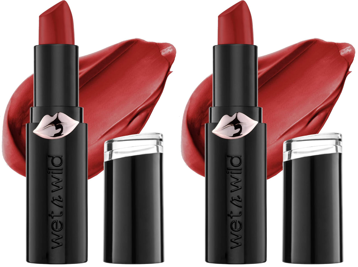 wet n wild Mega Last Matte Lip Color, Semi Matte Hyaluronic Acid Infused, Long Lasting Full Coverage for a Nourishing Pout, Cruelty-Free & Vegan - Skin-ny Dipping
